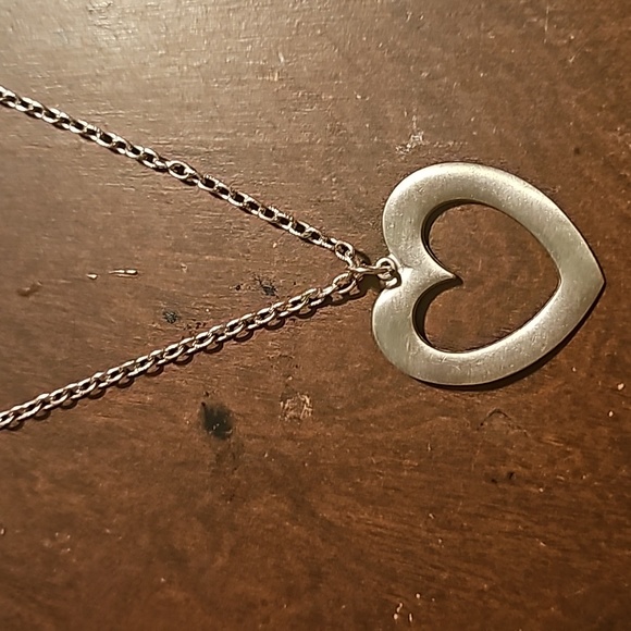 R. Tennesmed Designer Retro Tart Tin/Pewter Necklace, 24" Length, from Sweden - Picture 3 of 7